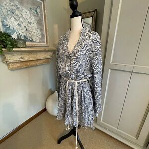 H&M Navy and White Summer Dress